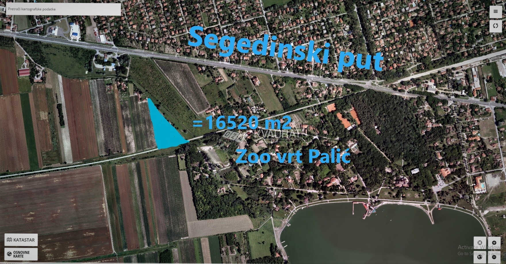 Palić &#8211; gradsko građevinsko zemljište u turističkoj zoni!