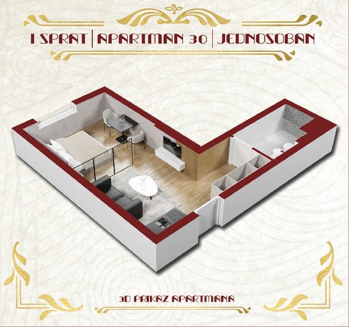 Palić, jednosoban apartman u izgradnji!